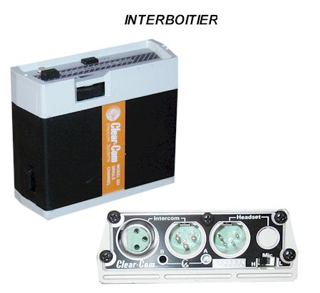 CLEAR-COM Boitier et casque interphonie