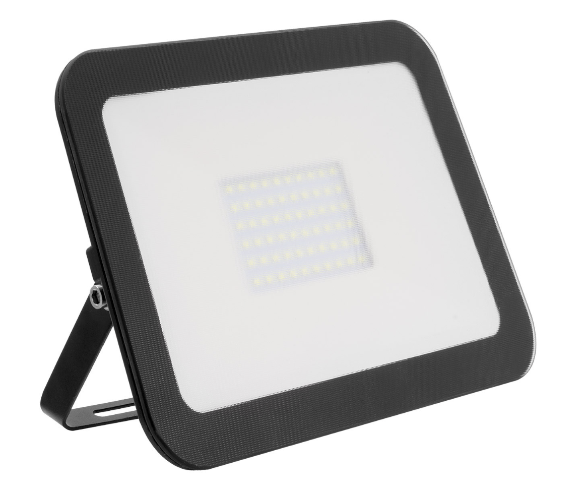 LEDKIA - Quartz LED Extra-Plat Crystal 50W Noir 3000K ip65